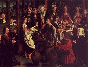 Gerard David The Marriage Feast at Cana oil painting artist